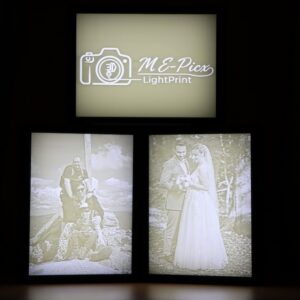 3er Pack - Lithophane Bilderrahmen – mit integrierter LED-Platine