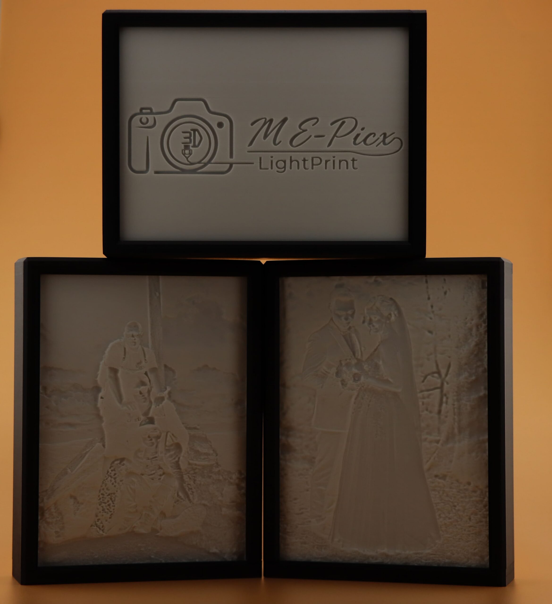 3er Pack - Lithophane Bilderrahmen – mit integrierter LED-Platine – Bild 2