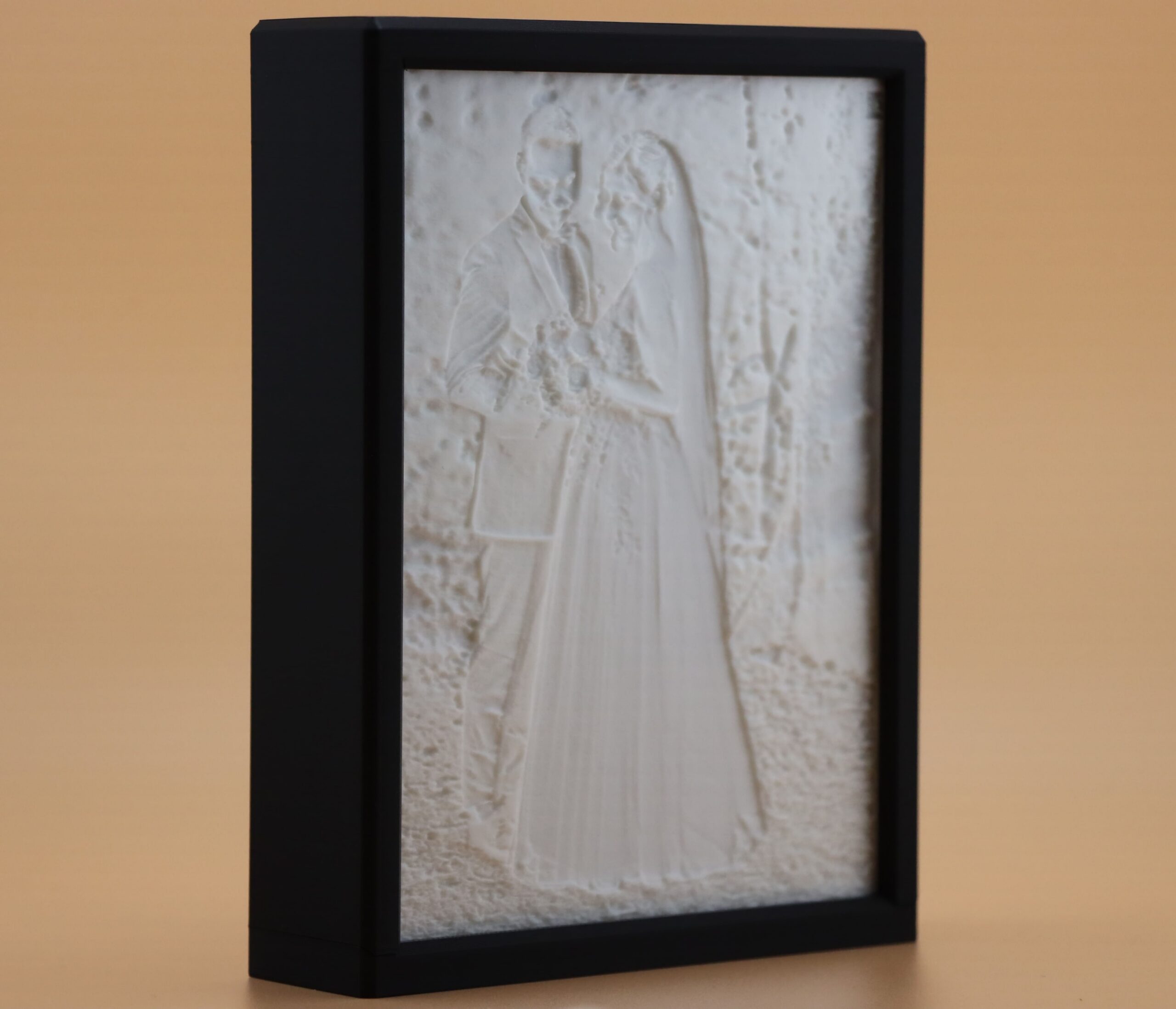 Lithophane Bilderrahmen – mit integrierter LED-Platine – Hochkant – Bild 2