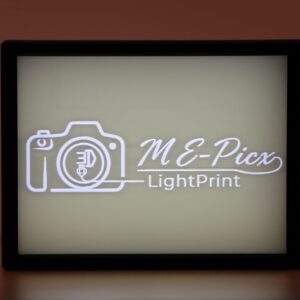 Lithophane Bilderrahmen – mit integrierter LED-Platine – Quer