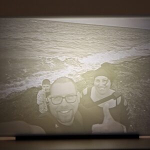 Lithophaneständer mit LED Spot